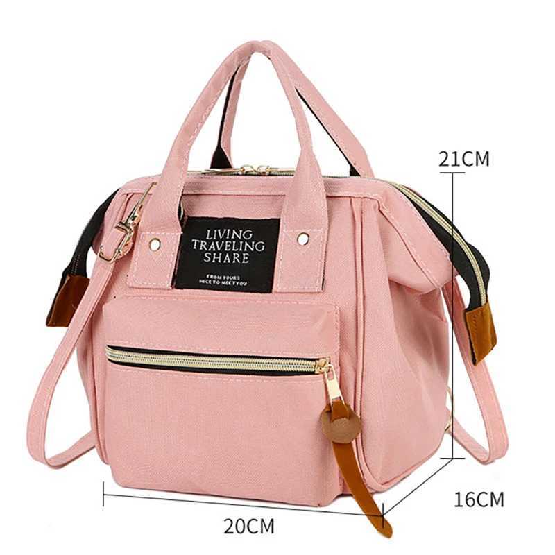 Mummy Nappy Bag Mom Solid Color Outdoor Handbags Travel Large Capacity Baby Accessories Diaper Bag For Women Maternity Backpack y250609132X