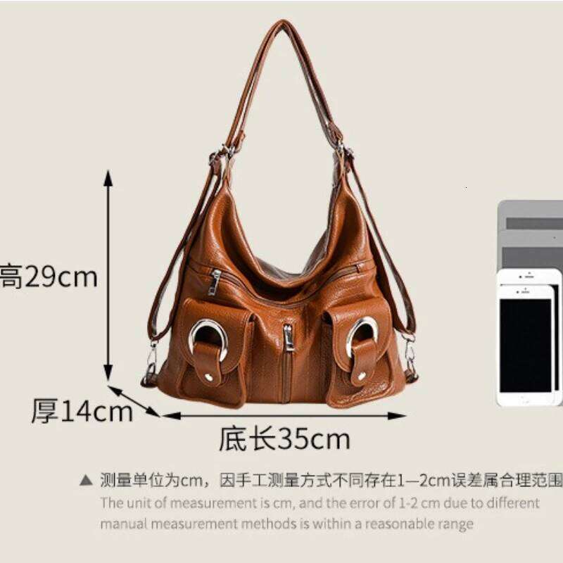 Large Capacity Convertible Women's Shoulder Crossbody Bag Multifunctional Travel Purses And Handbag Student Backpack