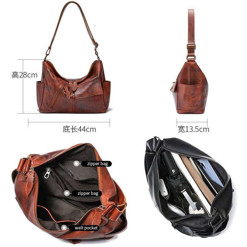 Women Cowhide Shoulder Bag Ladies Soft Cow Real Leather Handbag Female Fashion Design Crossbody Bags For Lady20250608