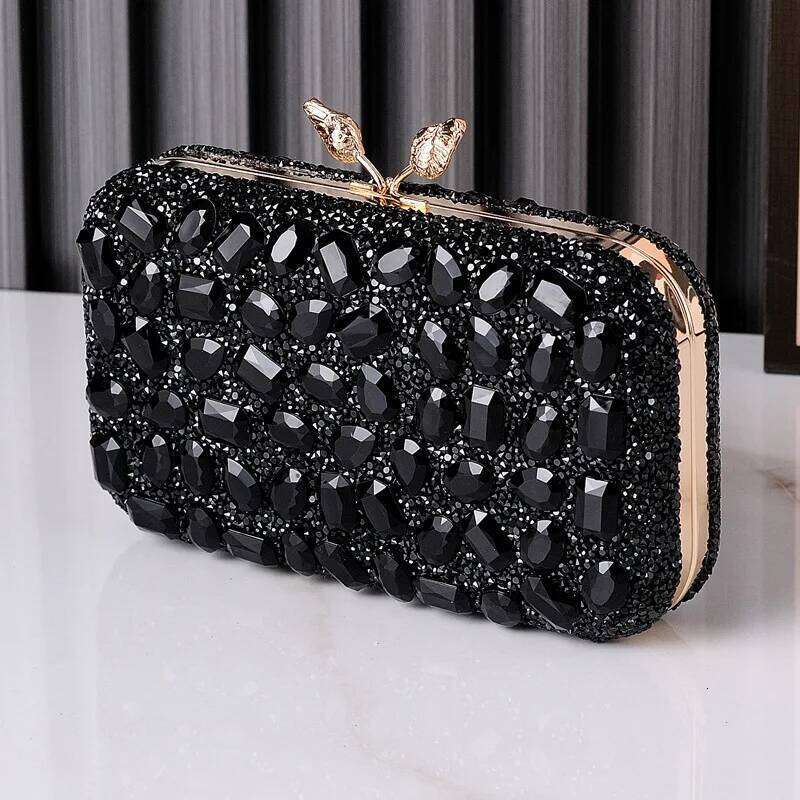 Blue Multi Color For Women Stone Clutch Bag Designer Purse Stylish Crystal Female Handbag Dia Wedding Party Bags