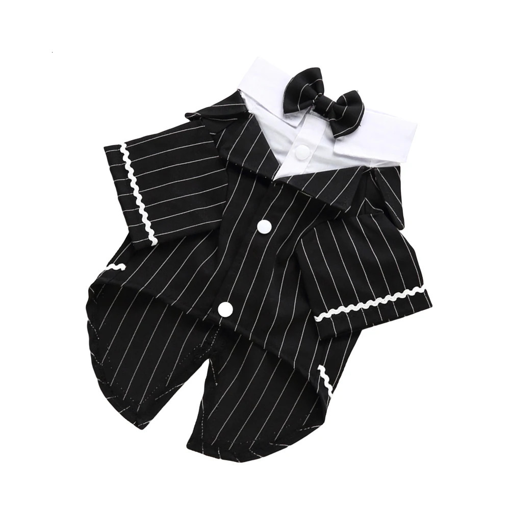 Pet Dog Tuxedo Bow Tie Party Outfit Costume Suits for Dogs Puppy Accessories Formal Dress Apparel Clothing 250609