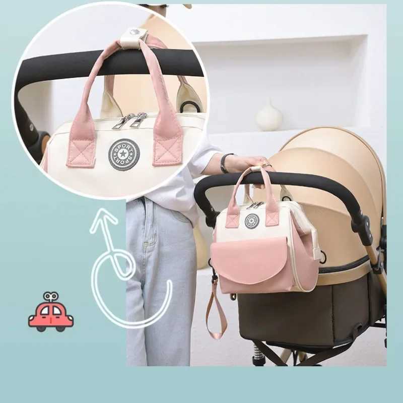 Fashion Baby Diaper Bag Large Capacity Mommy Maternity Bag Portable Multifunctional Nappy Waterproof Bag for Baby Care y250609N62O