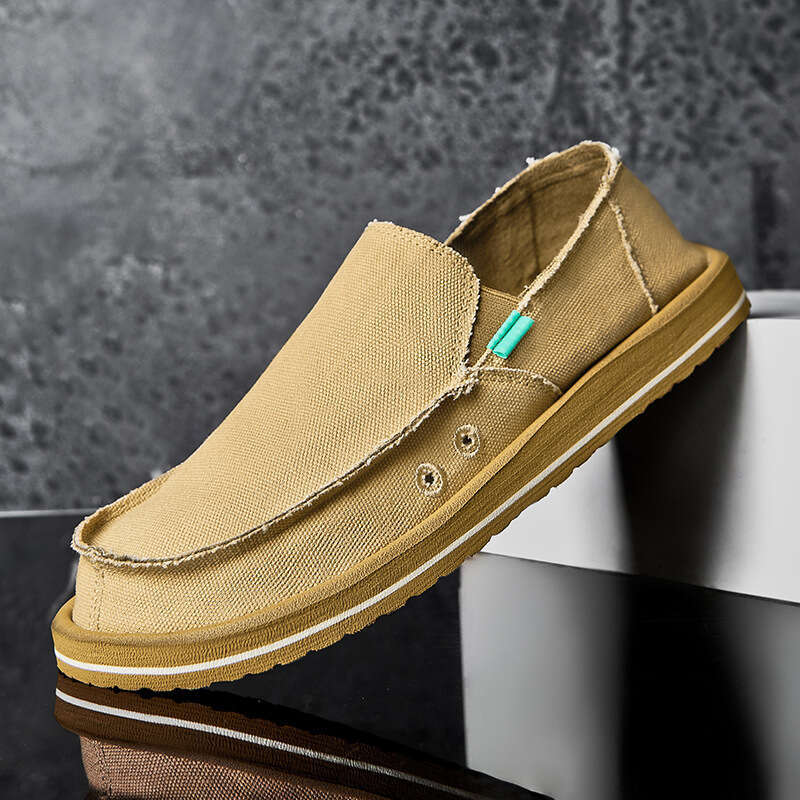 Plus Size New Summer Men's Casual Slip-On Lazy Lightweight Large Sole Pull-On Fisherman Shoes for Men