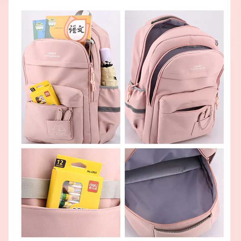 Girls School Bag for Kids Purple School Backpack for Girls Children Pink Bookbag Primary Students Gift Large Capacity Backpack y250609IQ1I