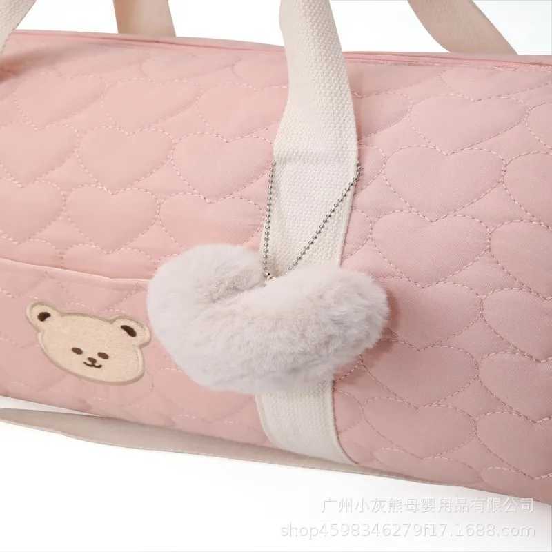 Large Capacity Mommy Bag Travel Tote Bag for Women Baby Diaper Bag Floral Print Multifunctional Crossbody Bag y2506096KDJ