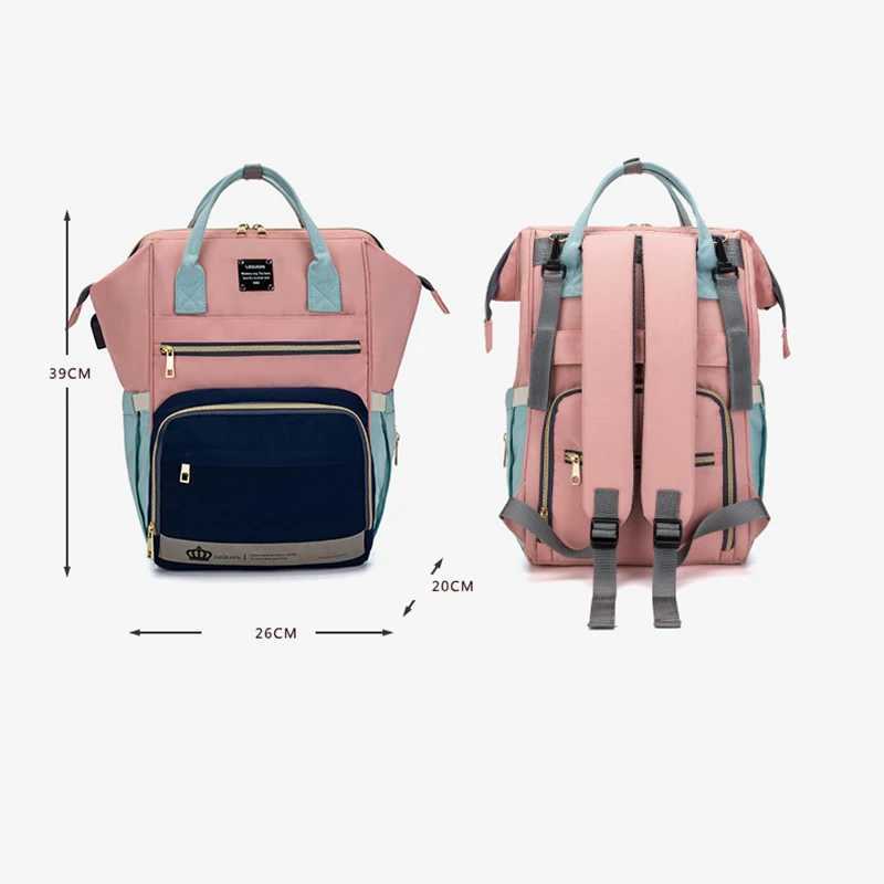 NEW Lequeen Nappy Changing Baby Nursing Bags Travel Diaper Bag Backpack Waterproof Fashion Mummy Maternity Stroller Bag for Mom y250609IQBF