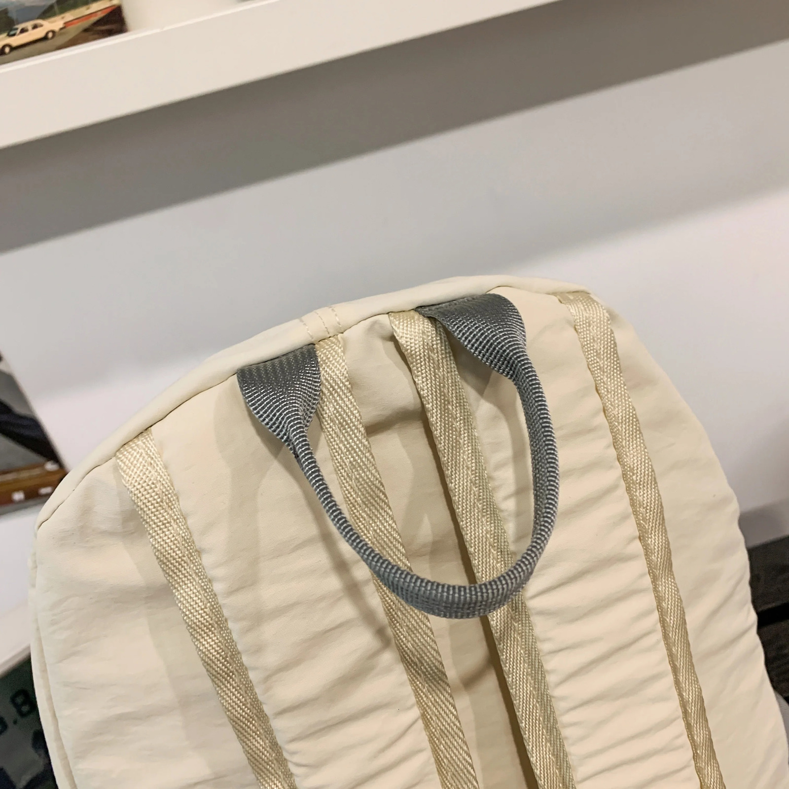 2025 Korean Style Cute and Simple Large Capacity Schoolbag Casual Lightweight Double Shoulder Backpack Color Bloc 250604z