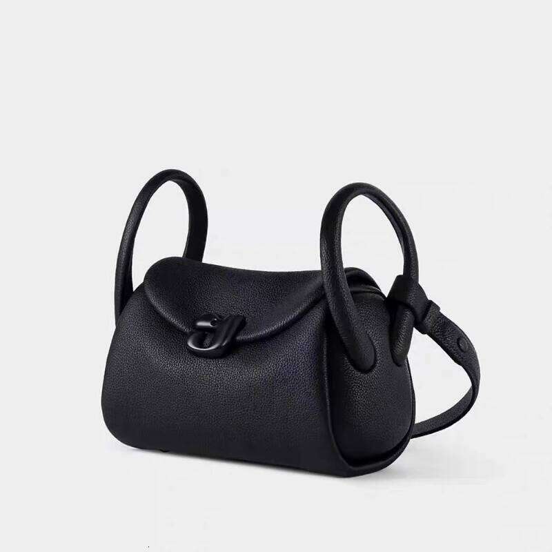 2025 Spring Summer Women New Piggy Pillow Bag Niche Design Everything Single Shoulder Crossbody Handbag Litchi PU Female Bags