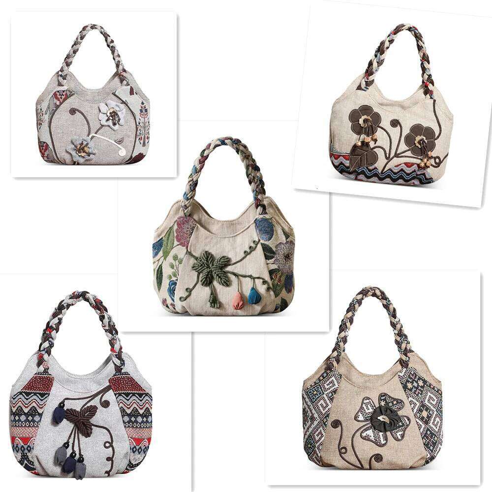 MOTAORA Women Handbags Vintage Bag Ladies Canvas Casual 2025 Woven Small Fabric Gout Craft Female Handbag