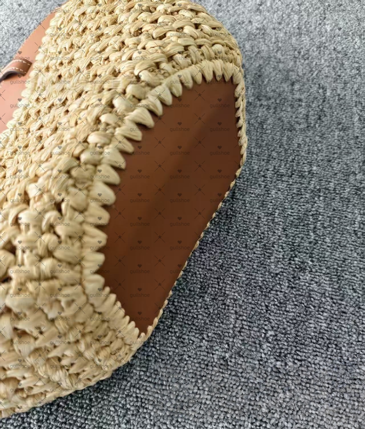 Designer New Arrival Cyme Tote Leather Crossbody Large Capacity Bag Beach bag, straw woven single-shoulder bag