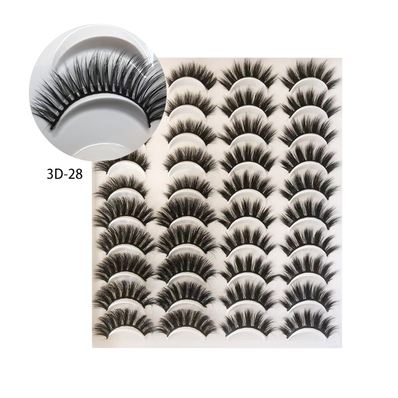 False Eyelashes 10-12mm Lashes Natural Look Cat Eye Wispy Lashes Pack , 20Pairs