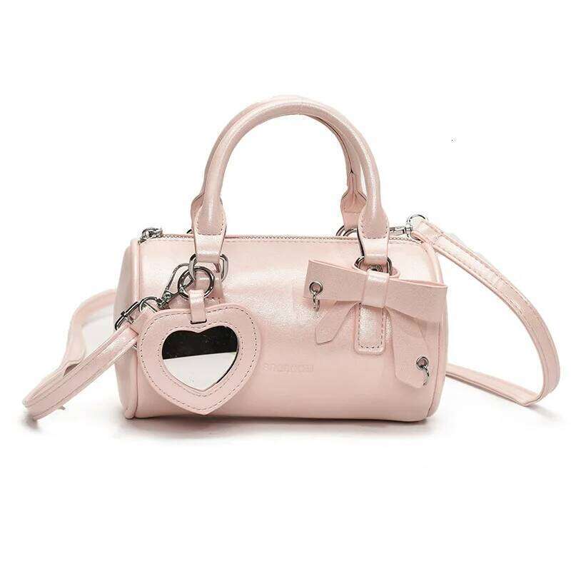 Women Mini Crossbody Bags Fashion All-Match Zipper Pillow Bag With Mirror Summer New Soft Leather Ladies Handbags