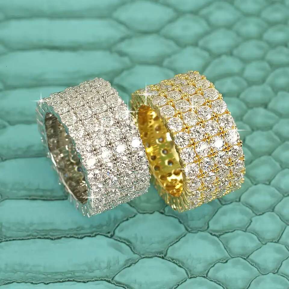 Men Jewelry Christian Cross Rings VVS Moissanite Diamond Hip Hop Custom Silver Luxury Iced Out Moissanite Ring