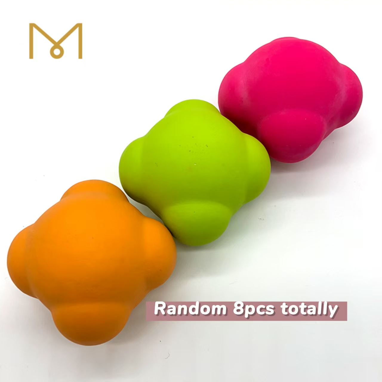 Wholesale Latex Bone Dog Toys Interactive Screaming New Natural Squeaky Soft Rubber Pet Chew Dog Toys With Bright Color 8pcs/Pack