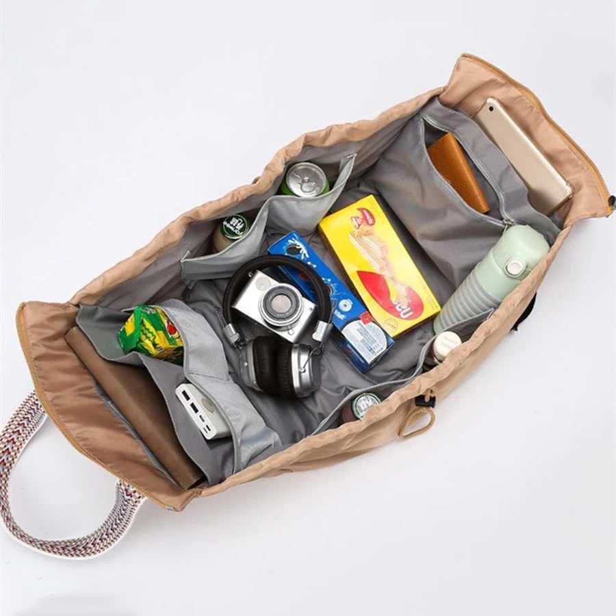 Versatile Diaper Bag Travel Cradle Duffel Bag Outdoor Camping Shopping Storage Handbag Compartments Mummy Bag Sports Backpack y250609I4RC