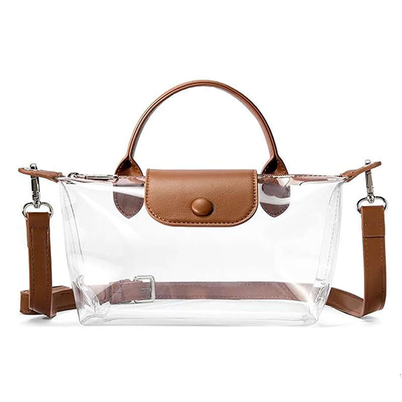 2025 New PVC Transparent Single Shoulder Crossbody High-end Feel Women's Bag Portable Fashion Handbag