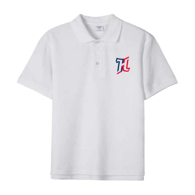 Smooth cotton CVC heavy weight 230g DTF printed polo shirt Soft Touch Material Thick Polo TShirt Polyester Blend Shirts for Both Genders