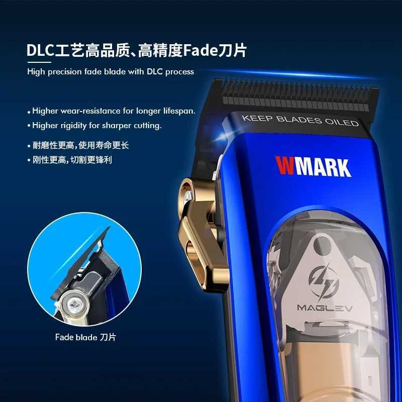 WMARK NG-9004 10000RPM G27 9500RPM Professional Hair Clipper High Quality Salon Electric Hair Trimmer for Men Barber Shop 2PCSet W250609