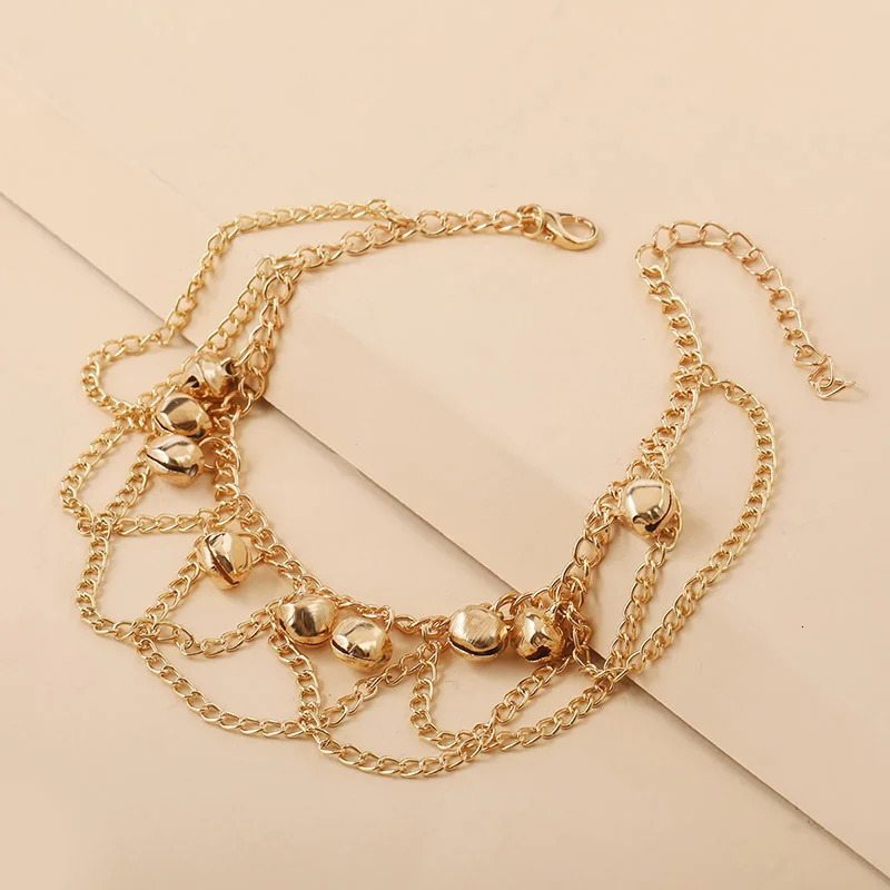 Fashion Beach Anklets For Women Bohemian Bells Tassel Bracelet On The Leg Foot Jewelry Holiday Accessories 250606
