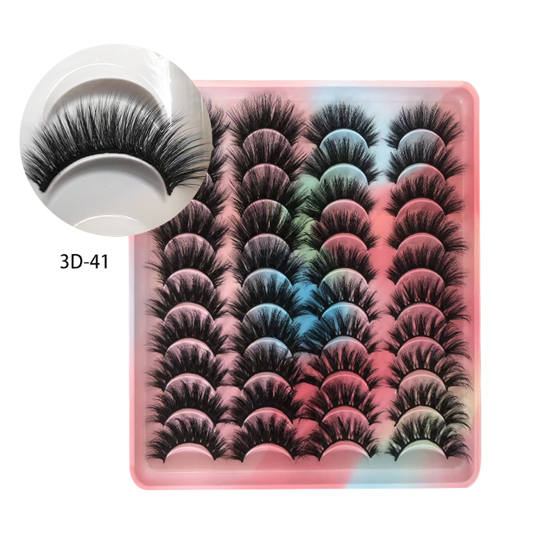 False Eyelashes 10-12mm Lashes Natural Look Cat Eye Wispy Lashes Pack , 20Pairs