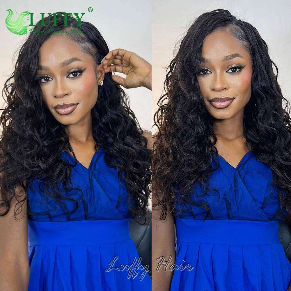 Body Wave Crochet Braids Extensions Reusable Human Bundles Invisble Micro Loop Knotless Feather Hair