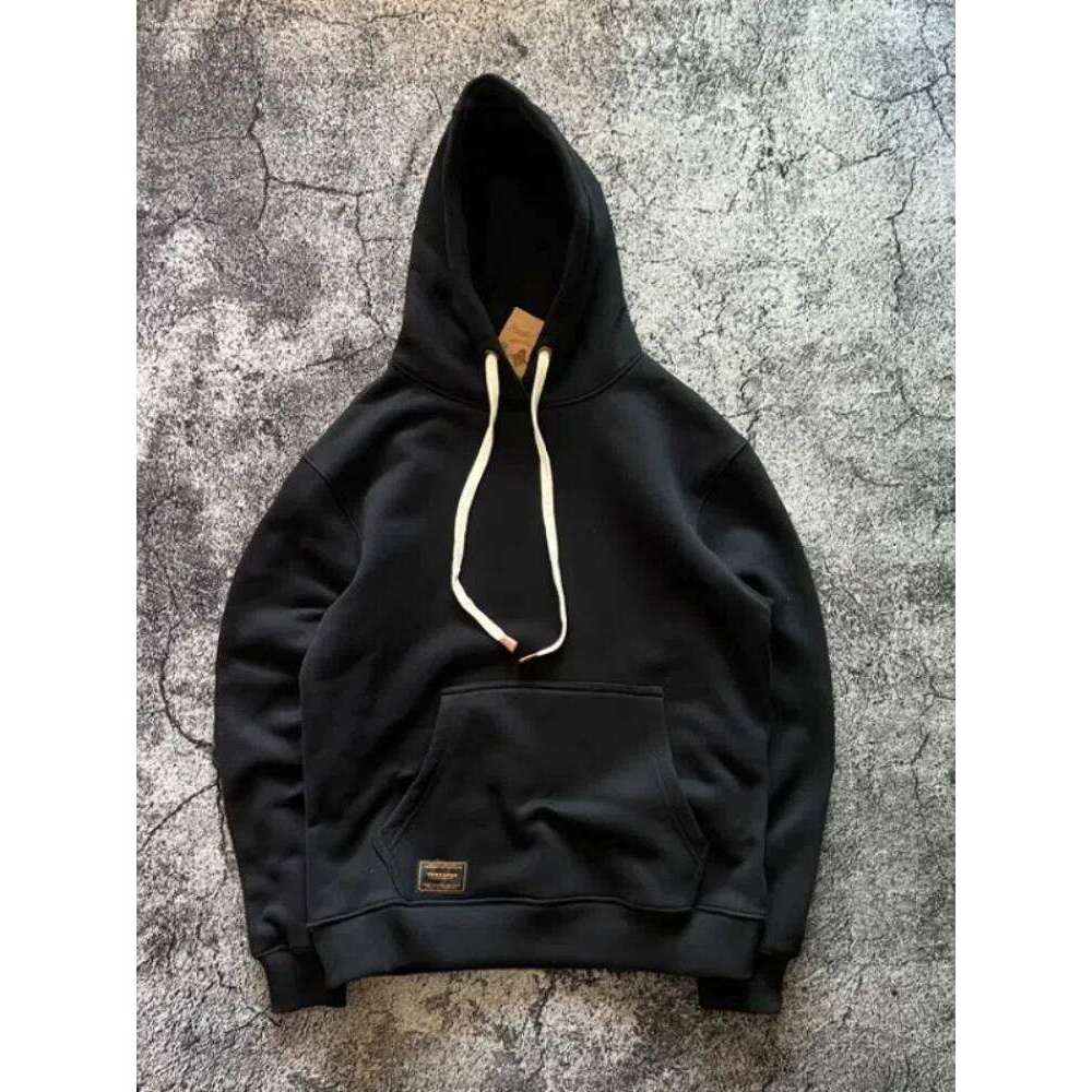Vintage Ameki Heavyweight 600Gsm Veet Warm Autumn Winter Solid Color Washed Retro Hoodie Loose Fleece Sweatshirts Pullovers