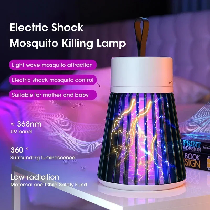 Mosquito Killer Lamp Portable USB Charge Electric Shock Mosquito Killer Outdoor Mute Anti Mosquito Lamp Pest Control Lamp 250606