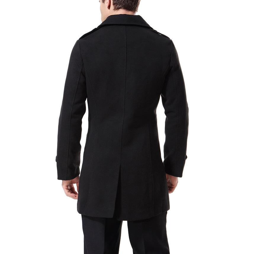 Men's Trench Coats Men British Style Double Breasted Top Coat Mens Long Masculino Male Clothing Classic Drop Overcoat