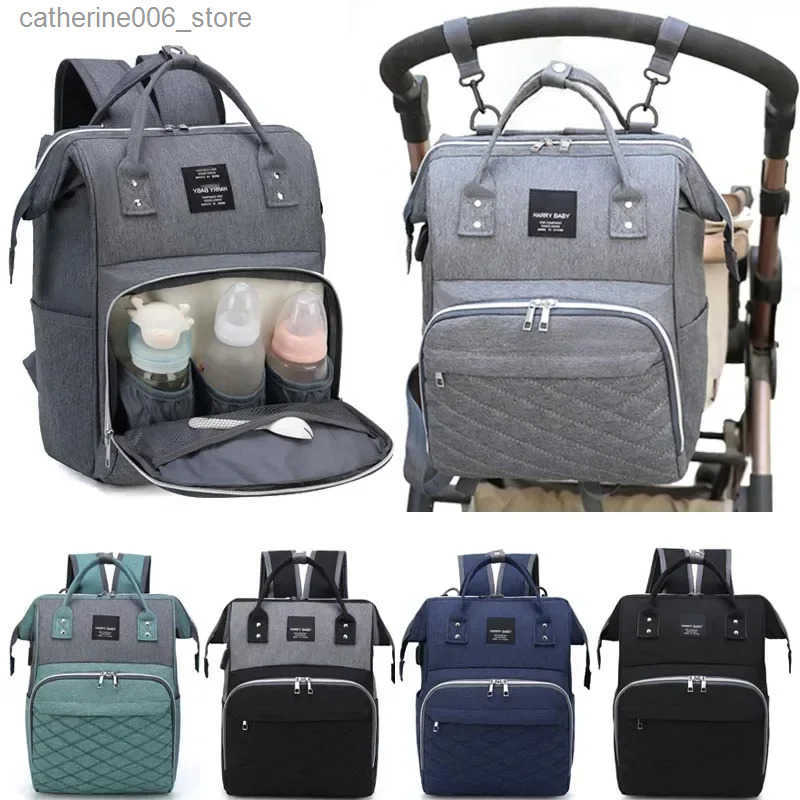 Mommy Diaper Bags Baby Stroller Hanging Bag Mother Large Capacity Nappy Backpacks with Changing Mat Convenient Baby Nursing Bags y250609XCKL