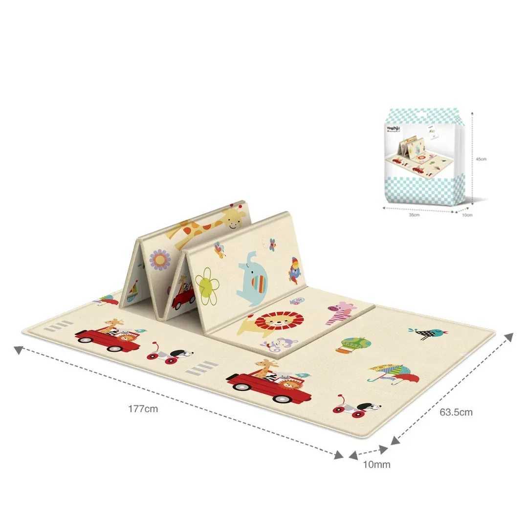 Waterproof Foldable Pattern Carpet Activities Mat for Baby Outdoor Camping Mat Rugs for Bedroom Activities Mat Living Room Decor y250609MYI3