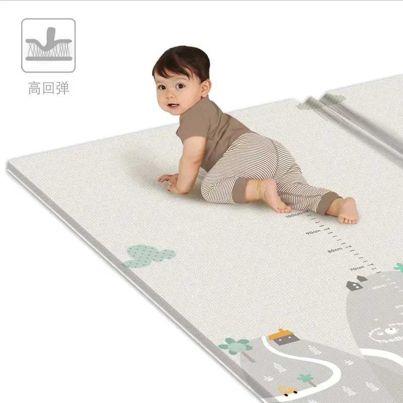 Non-Toxic Foldable Baby Play Mat Educational Childrens Carpet in the Nursery Climbing Pad Kids Rug Activities Games Toys 180*200 y250609DHPR
