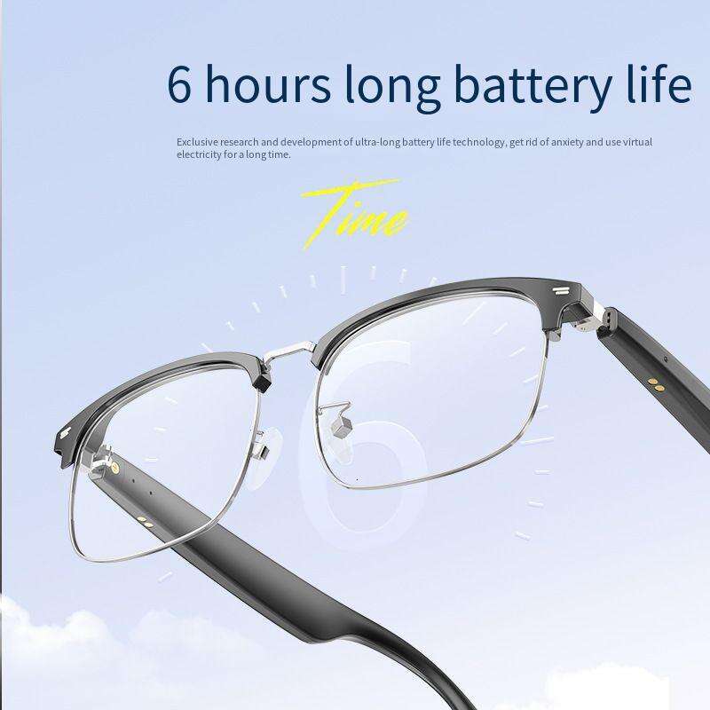 Touch AI Bluetooth - with Translation Function, Supports 150 Languages, Metal Frame, Wireless Smart Glasses for Listening to Music