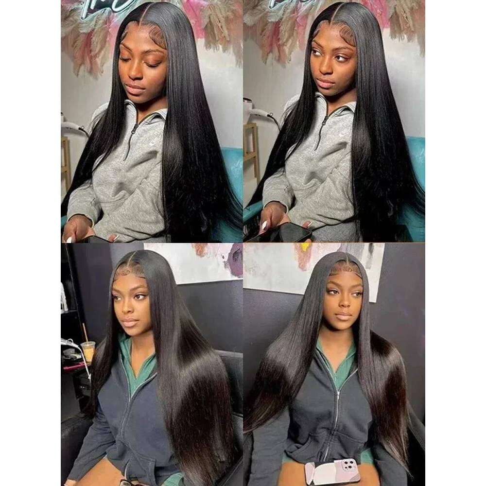 YKB Straight Human Bundles Brazilian Raw Hair Weave Silky 30 42 Inch Natural Black 12A Weaving Extensions Wholesale Virgin