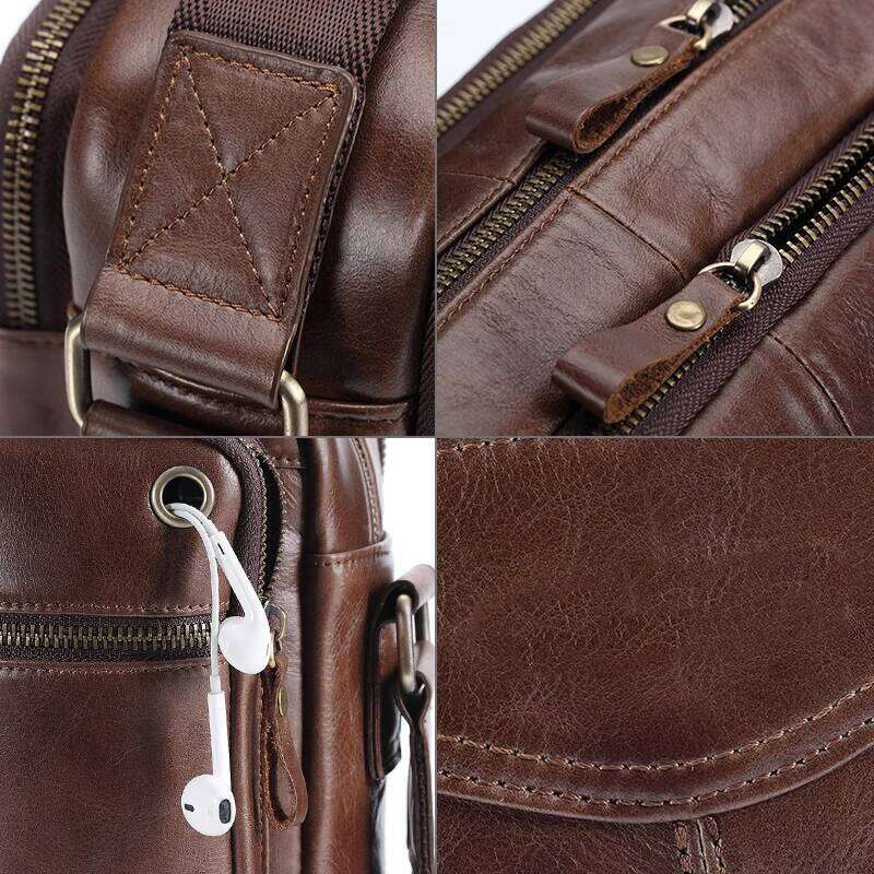 Designer Bag Luxury Bag New 2025 Genuine Shoulder Casual Leather Men's Pad Messenger Male Business Crossbody Bag Hot Handbag For Men