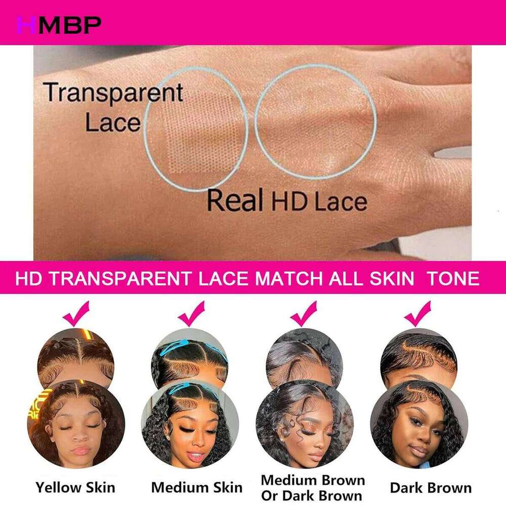 Body Wave 360/13X6 HD Frontal Wigs Pre Plucked Glueless Lace Wig Human Hair Ready To Go For Women Natural Black