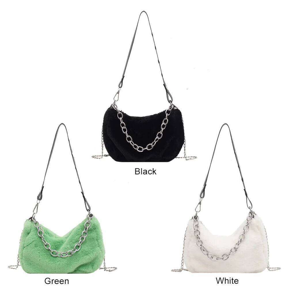 Hot Selling Lady Plush Solid Underarm Bag Fashion Shoulder Crossbody Totes Street Handbags Designer Bags