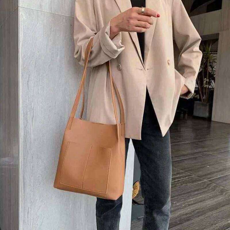 designer bag New Fashion Women Bucket Vintage Messenger Retro Shoulder Bag Simple Handbags Tote High Qualitybag