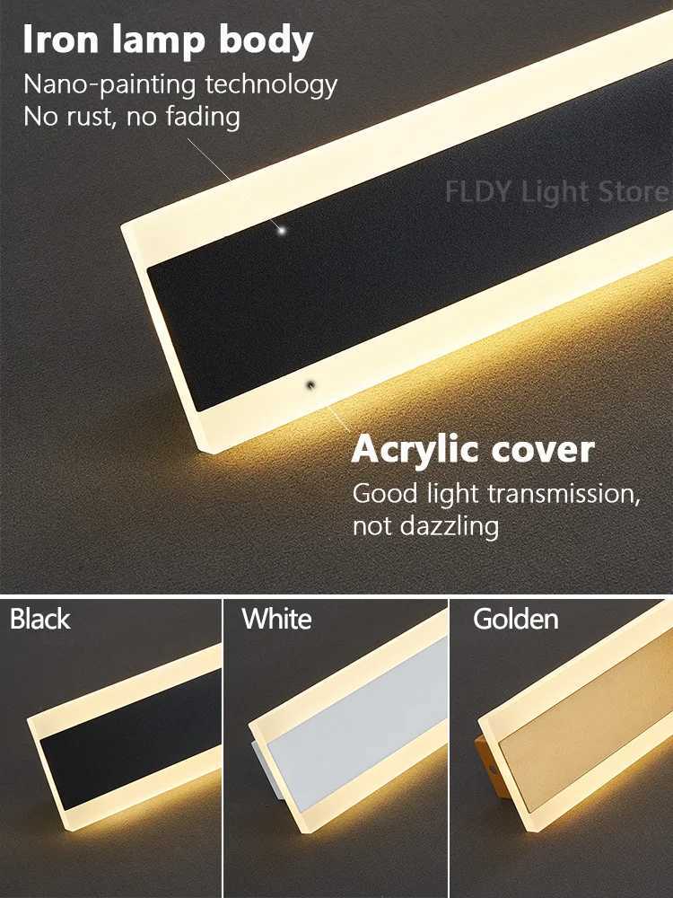 Wall Lamps Line Minimalist Light Long Strip Outdoor Waterproof Garden Decoration Villa Background Wall Garden Lights X250607