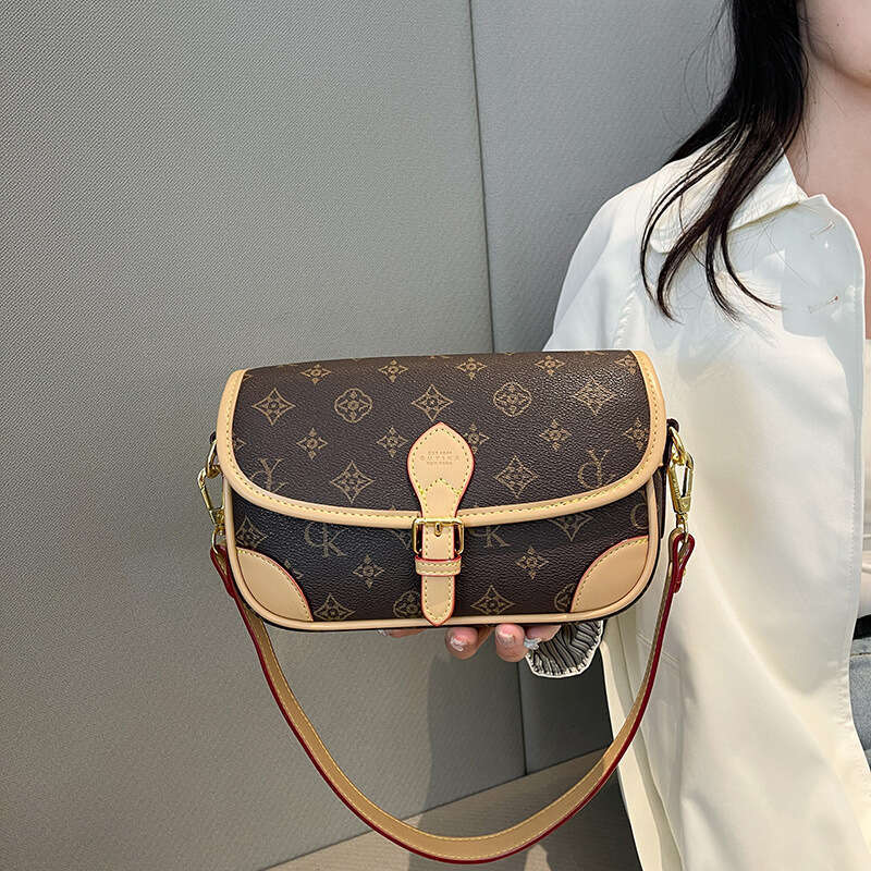 2025 New Luxury Small Square Printed Fashion Crossbody Large Capacity Commuter Shoulder Bag for Women