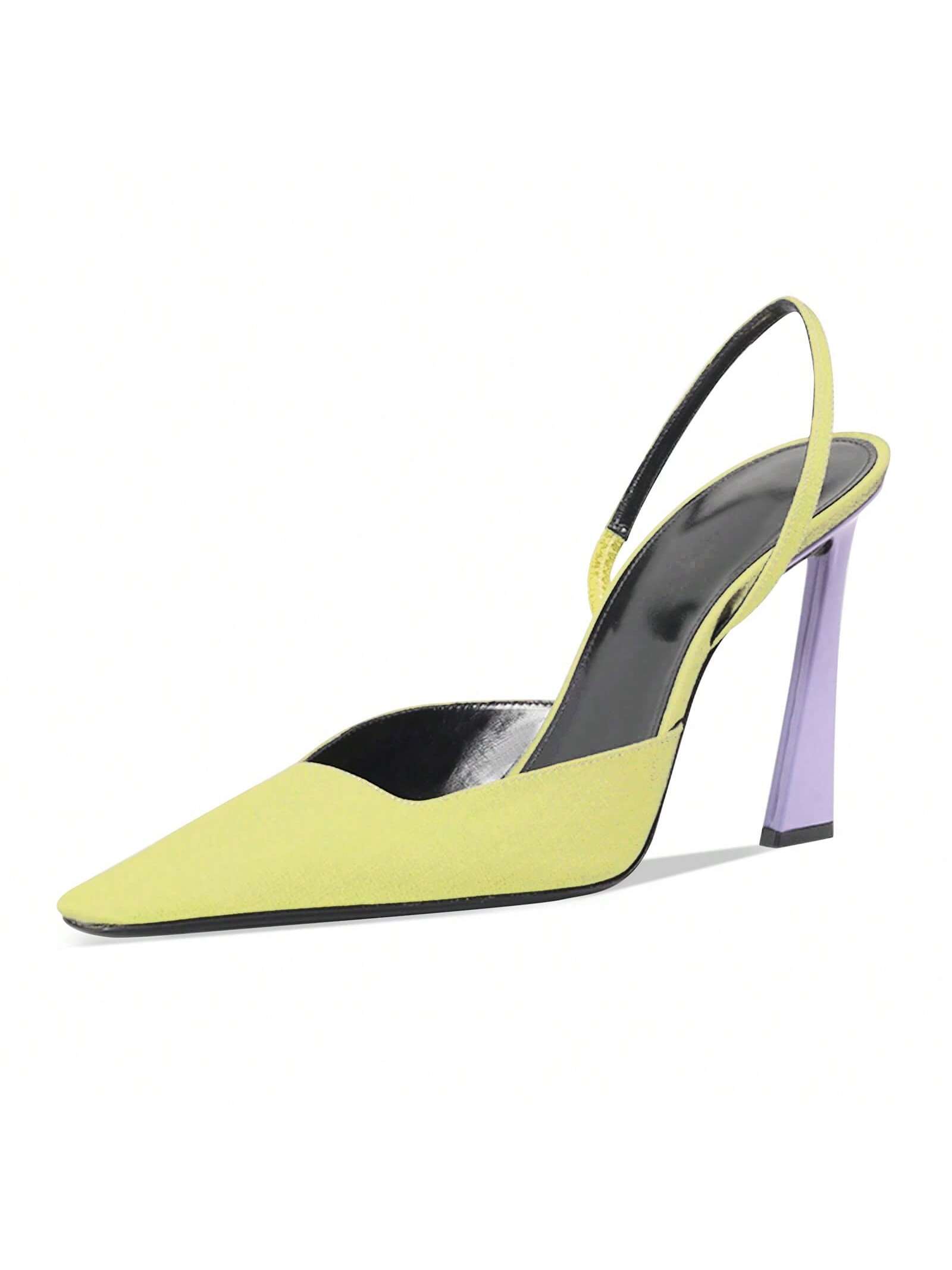 arqa womens slingback pumps closed toe slip on pointed toe stiletto heels
