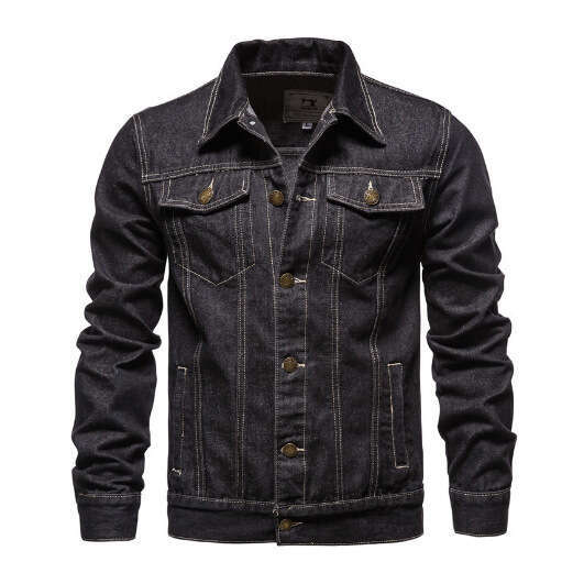 luanyunNew Jacket Casual Youth Fashion Workwear Denim Coat Men's Clothing luanyun