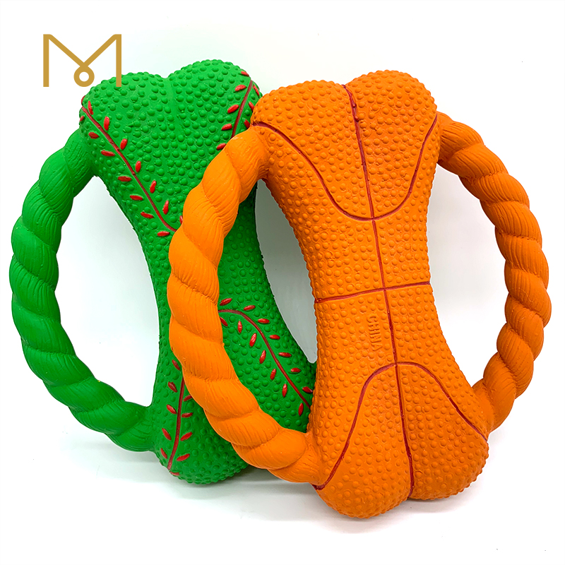 Flying Bone Dog Catch Toy Shape Interactive Indestructible Dog Flyer Soft Lightweight Dog Catch and Fetch Toys for Medium Large Dogs 4pcs/Pack