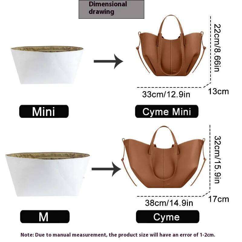 Dupont Lining Storage Pouch And Organization Inner Liner Purse Fit Mini , Insert Organizer For Cyme Tote Bag c1f