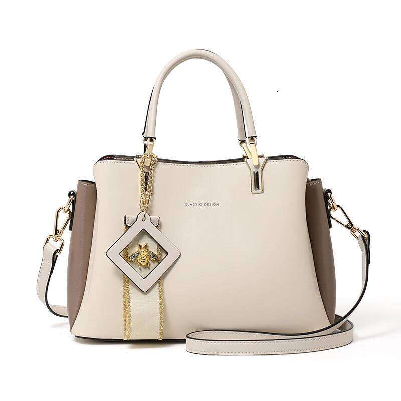 Handbag 2025 New Style Genuine Leather Cross-Body Women's Large Capacity High-End Feeling Shoulder Mother Bag