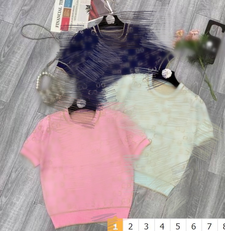 Summers New Women's Knits Tees Sweaters Luxury brand Women designer Knits T-shirts fit 85-130 lb