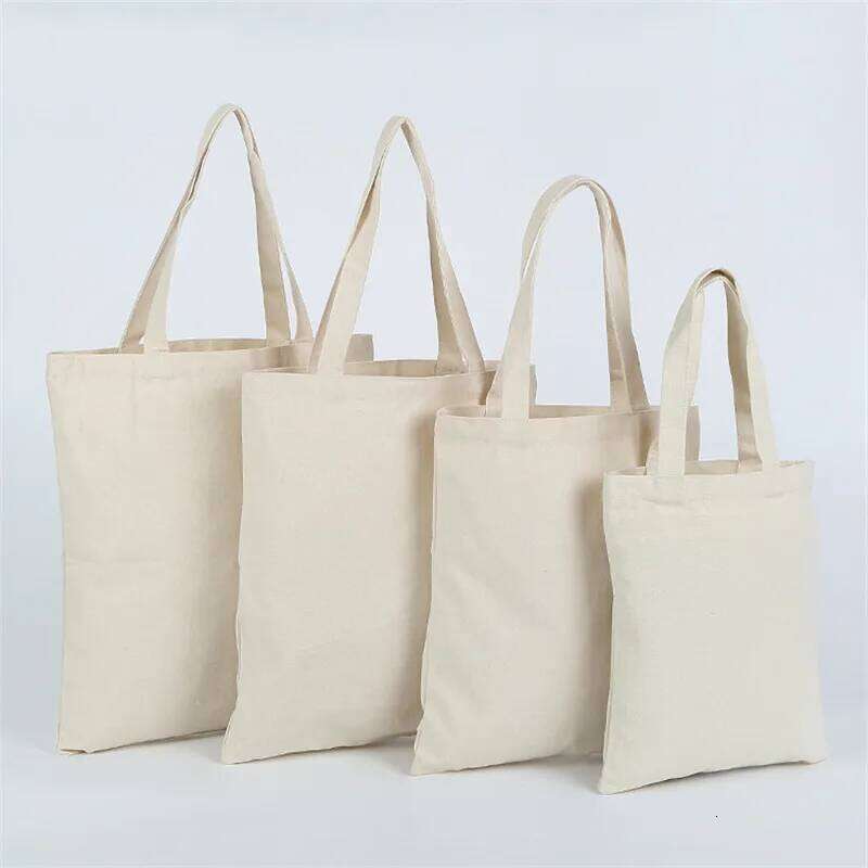 10 Pcs Personalized Eco Cotton Canvas Customized Tote Bag Fresh Fashion One And Only Your Own Handbag