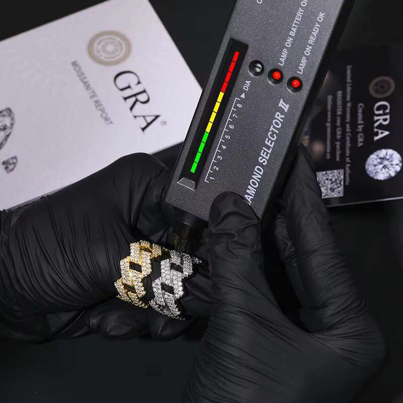 Wholesale S925 Sterling Silver Ring MEN Fashion Jewelry Hip Hop Iced Out Wedding Ring WOMEN VVS D Color Moissanite Jewelry Rings