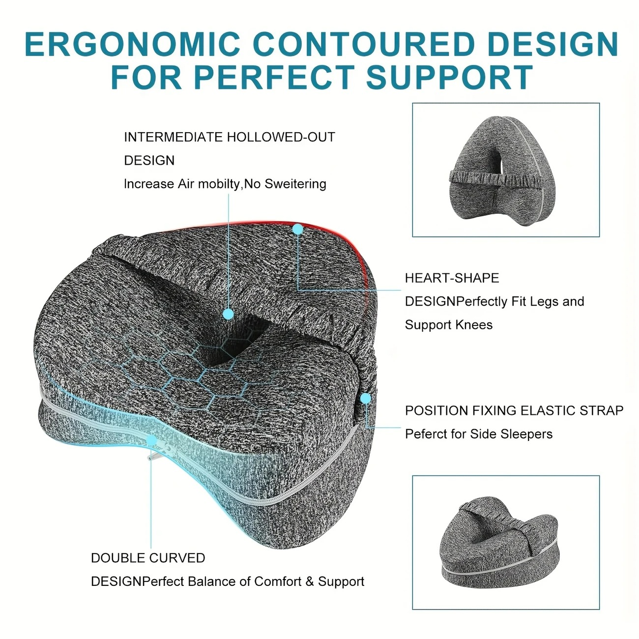 Expectant Mothers Side Sleeping Solution Pregnancy Bedtime Buddy Offering Additional Leg Relief