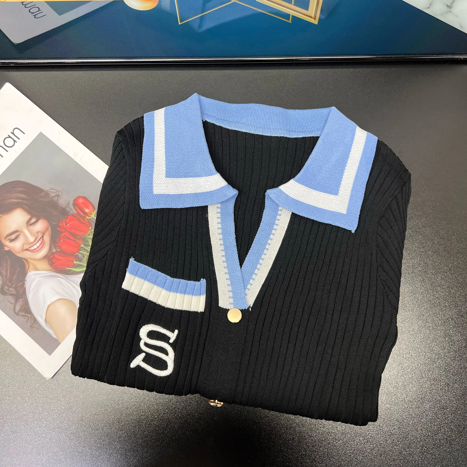 YuooMuoo Chic Fashion Sexy Wrap Hips Knitted Maxi Dres Embroidery Sweater Dress Elegant Office Lady Vest 250530