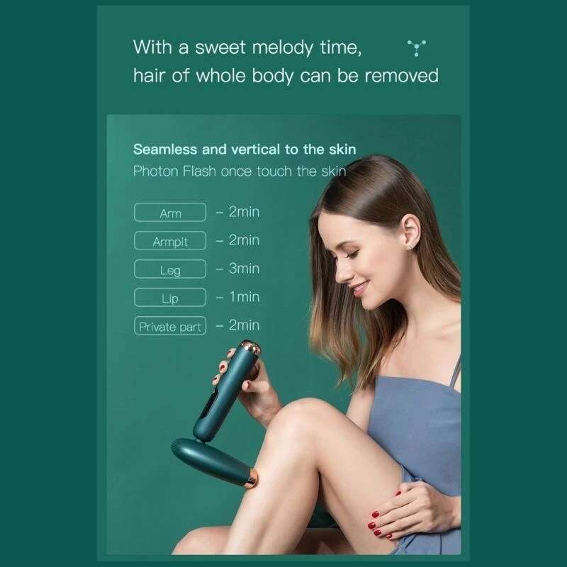 Advanced Foldable Remover Smooth Skin Unisex Hair Removal Tool for Home Use Travel Friendly and Easy to Store X7XA